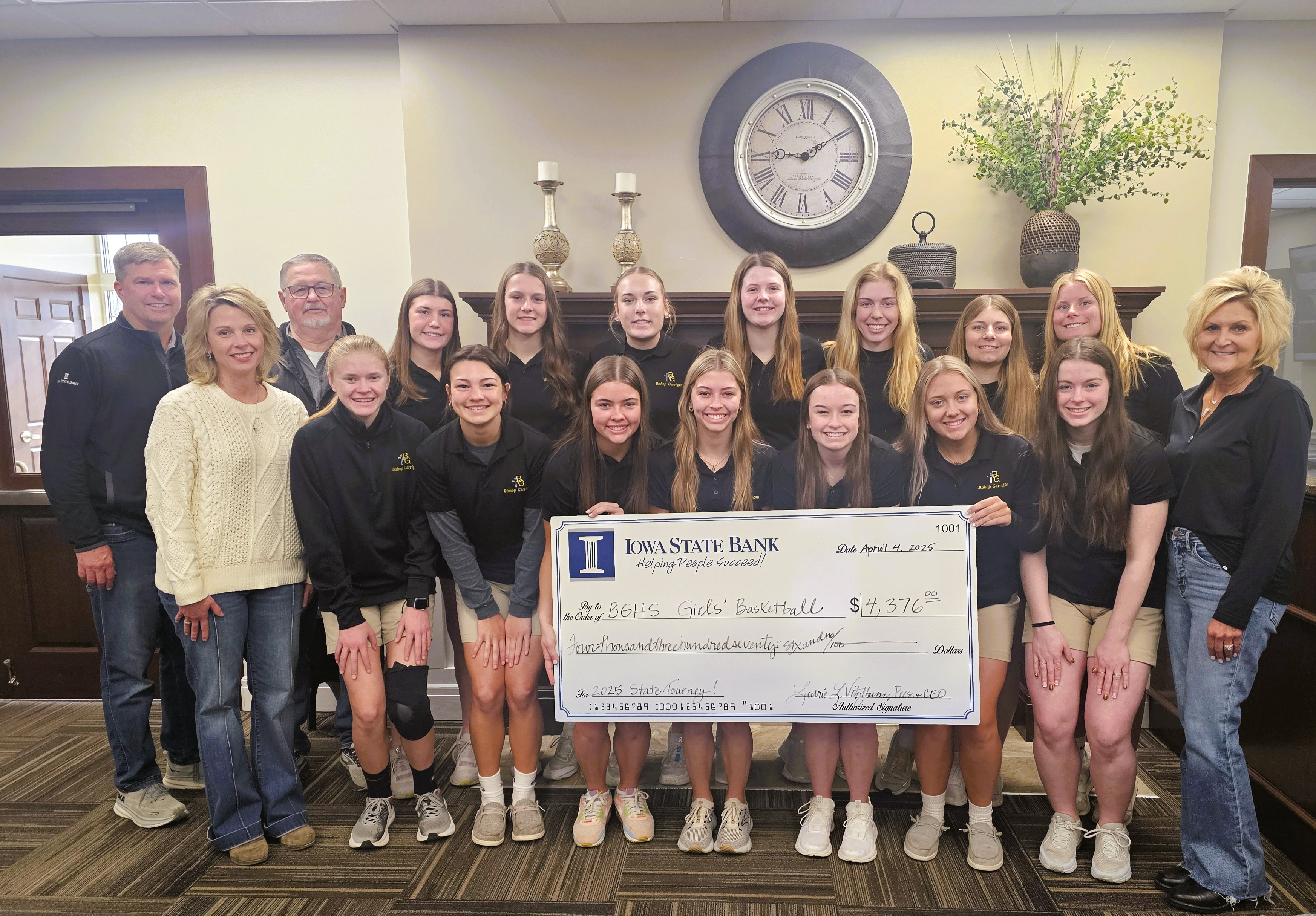State Tourney Appearance Results in Donation to BGHS