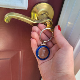 Key in door lock