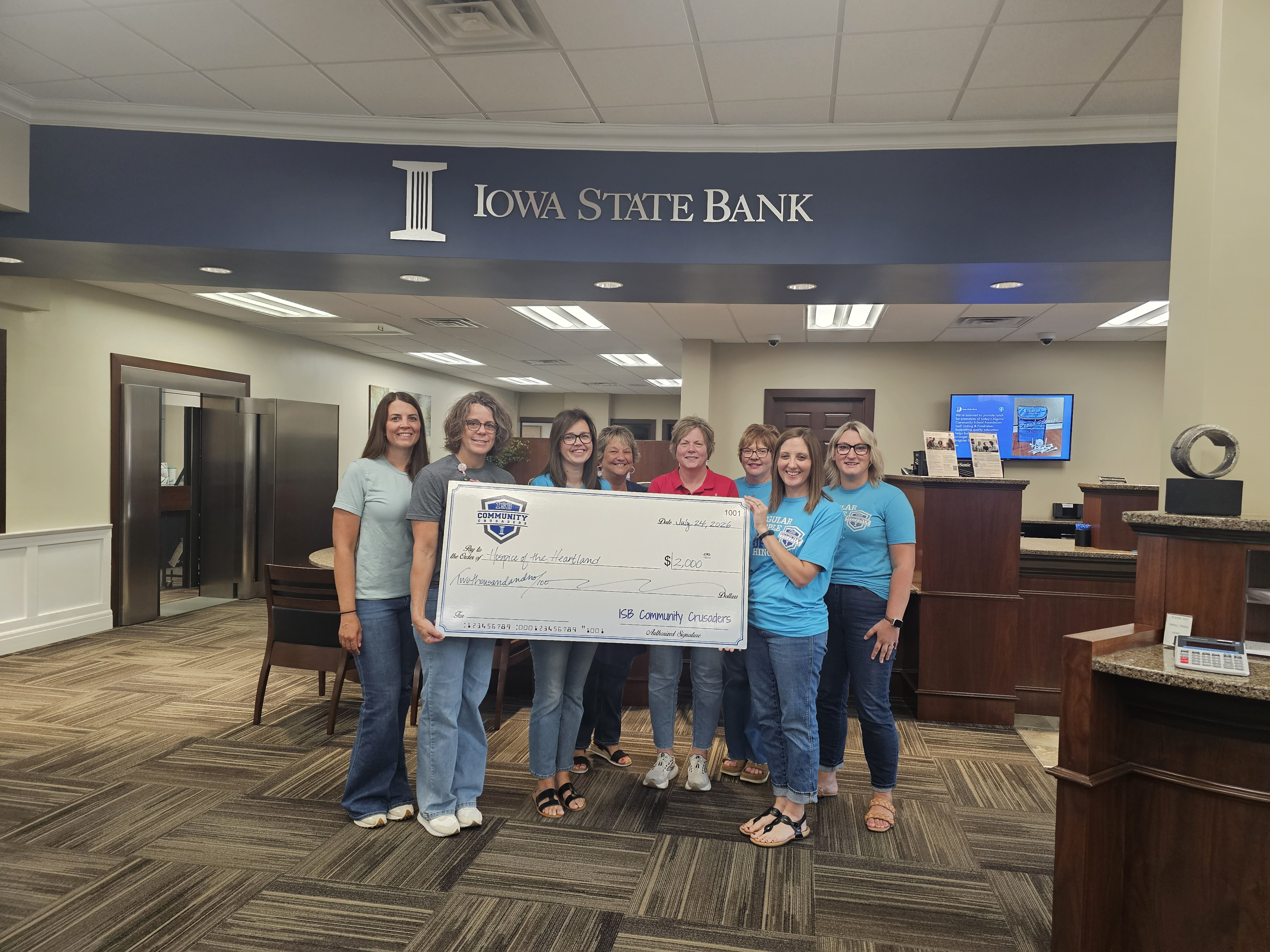 ISB Community Crusaders Donate to Hospice