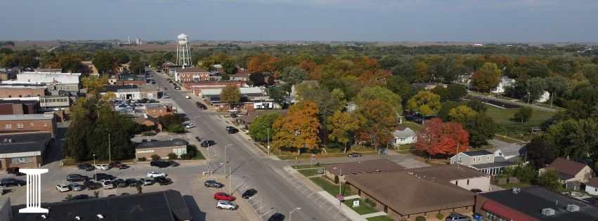 Fall skyline view of Algona