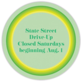 State Street Hours Aug. 1