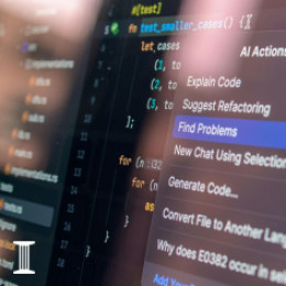 Computer with colorful coding screen