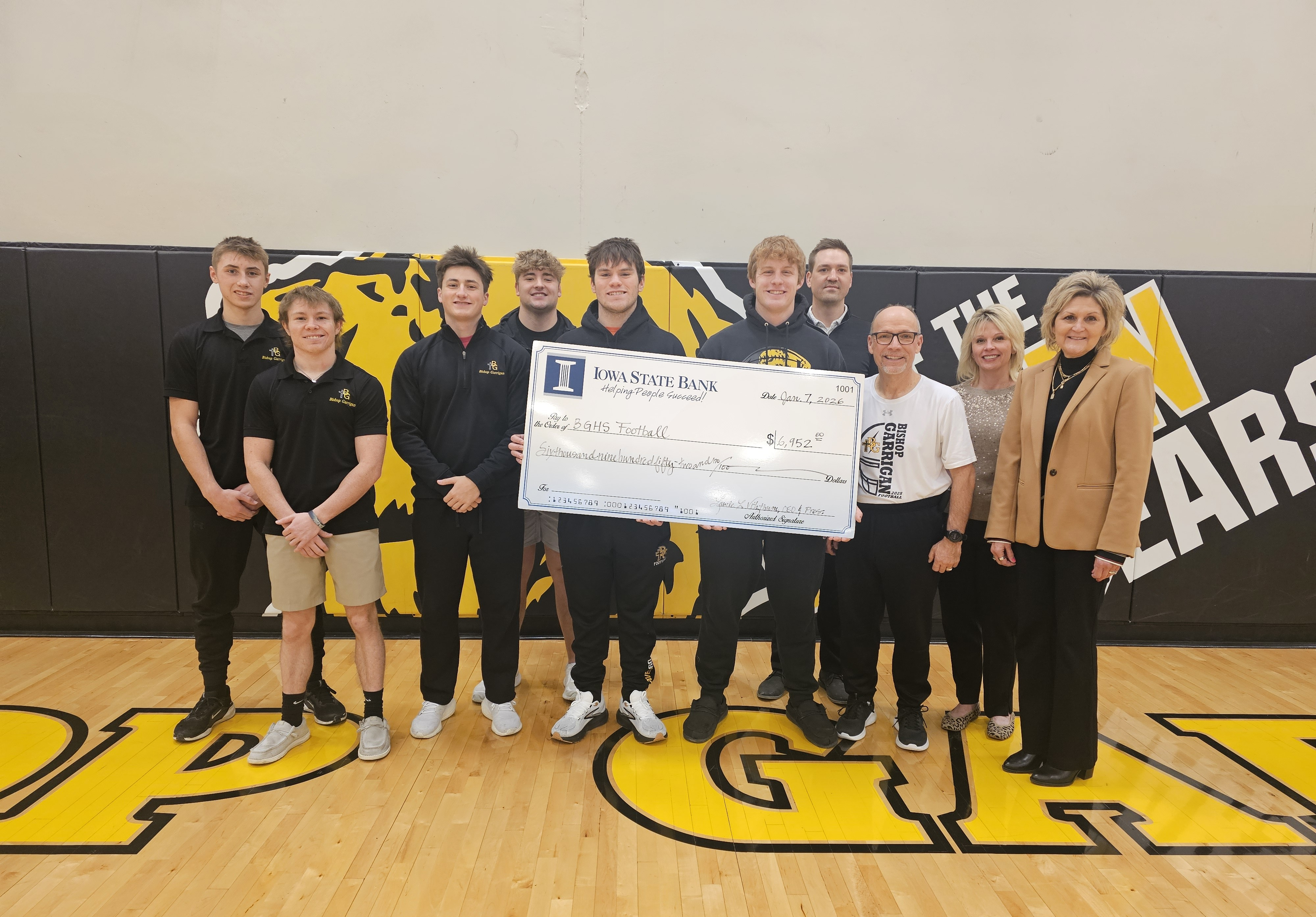 State Playoff & Championship Apparel Sales Score Donation for BGHS Football