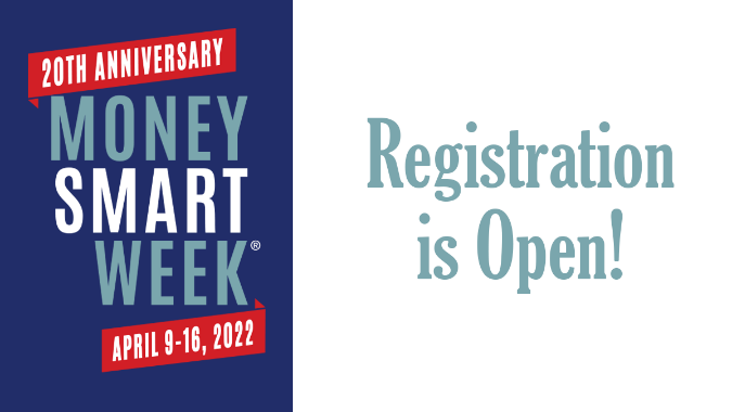 Money Smart Week Registration Available