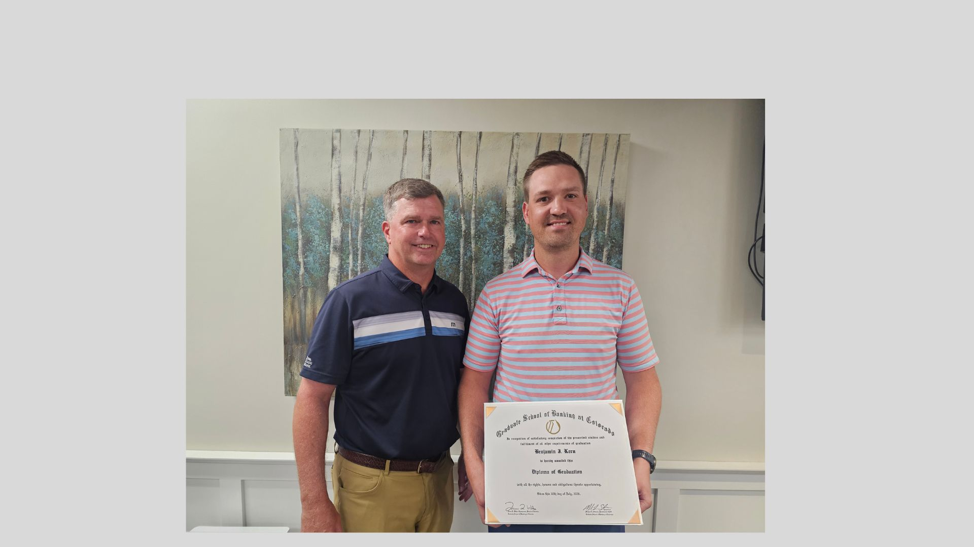 Kern earns diploma from GSBC